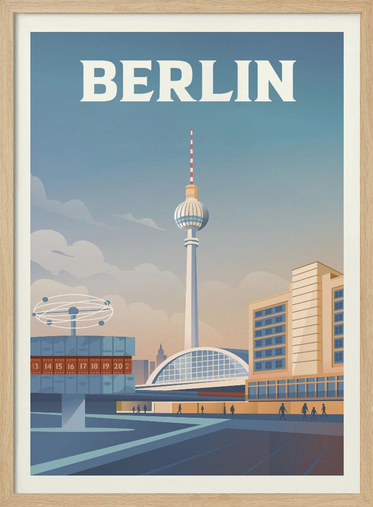 Berlin Cityscape Travel Print Poster
